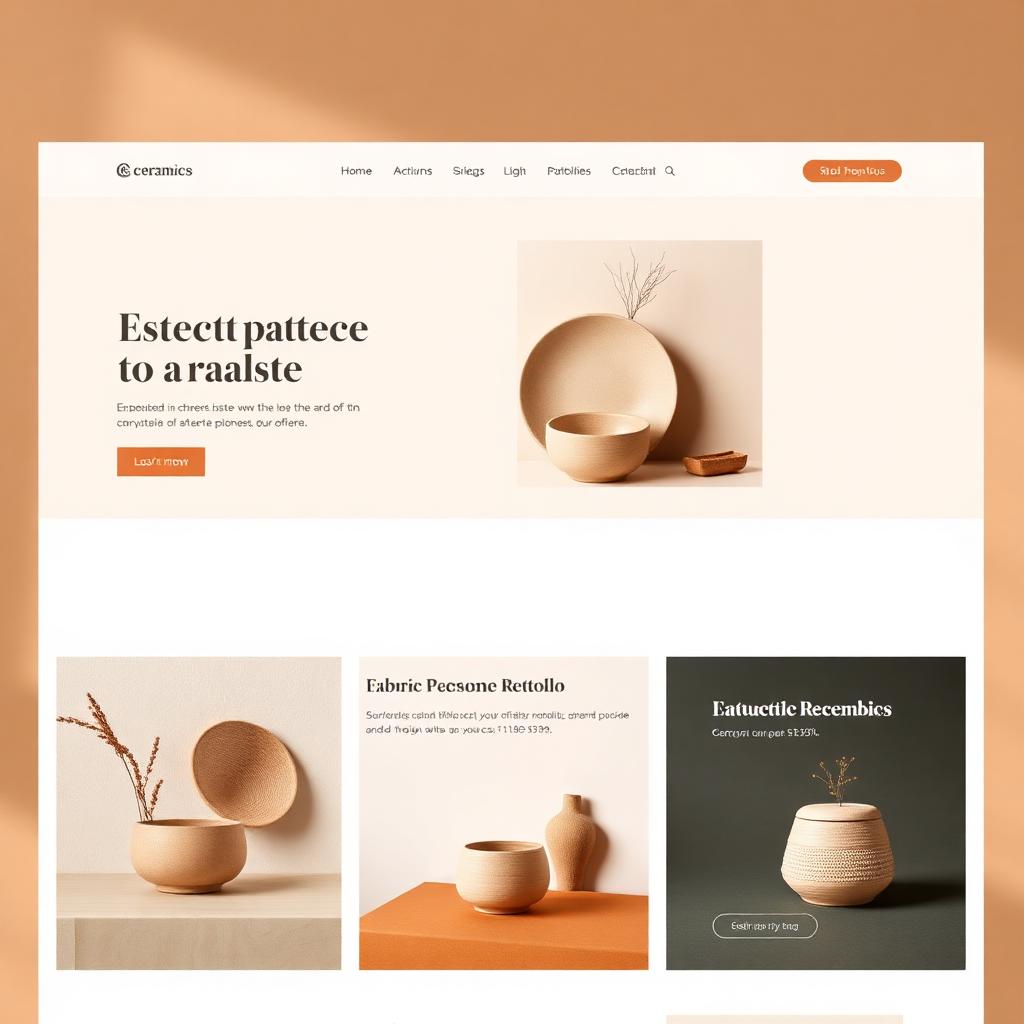 Ceramics e-commerce website